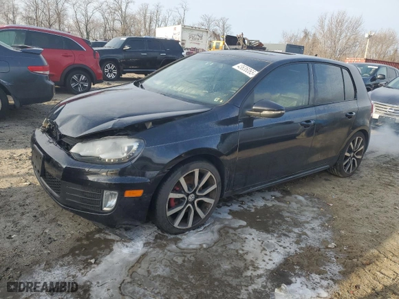 2013 Volkswagen GTI with VIN WVWHD7AJ7DW120565, listed as a Copart auction lot 43636065 with 121,037 mi miles and Clean Title. Bid and sale history available at carsss.com. Image 1.