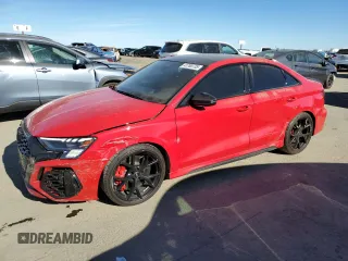 2023 Audi RS 3 with VIN WUAG4DGY9PA909612, listed as a Copart auction lot 41700735 with 22,370 mi miles and Salvage Title. Bid and sale history available at carsss.com. Image 1.