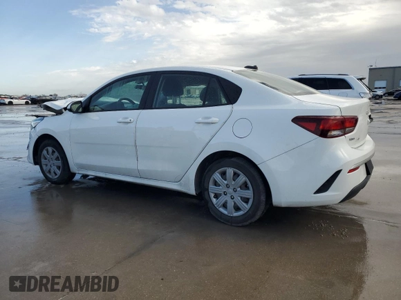 2022 Kia Rio LX with VIN 3KPA24AD5NE503710, listed as a Copart auction lot 47686025 with 77,758 mi miles and Salvage Title. Bid and sale history available at DreamBid. Image 2.