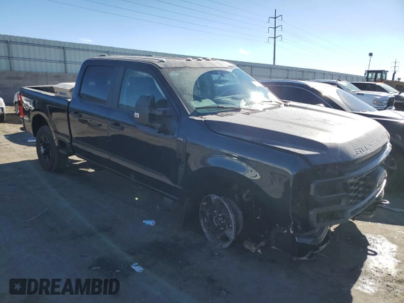 2024 Ford Super Duty F-250 SRW XL with VIN 1FT8W2BA8REF47973, listed as a Copart auction lot 41468795 with 129 mi miles and Salvage Title. Bid and sale history available at carsss.com. Image 4.