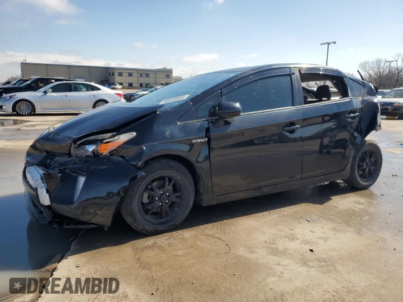 2013 Toyota Prius One with VIN JTDKN3DU4D1672944, listed as a Copart auction lot 46609085 with Not Provided miles and Salvage Title. Bid and sale history available at DreamBid. Image 1.