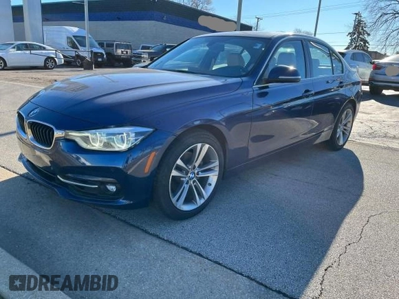 2017 BMW 3 Series 330i with VIN WBA8B9C53HK884571, listed as a Copart auction lot 46553335 with 42,771 mi miles and Clean Title. Bid and sale history available at carsss.com. Image 2.