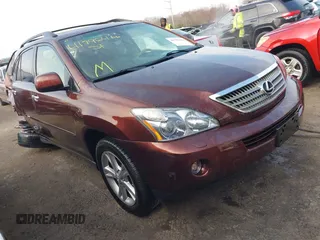 2008 Lexus RX 400h with VIN JTJHW31U082854715, listed as a IAAI auction lot 41796466 with 87,348 mi miles and . Bid and sale history available at DreamBid. Image 1.