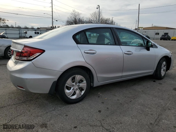 2015 Honda Civic Sedan LX with VIN 19XFB2F58FE111642, listed as a Copart auction lot 49540255 with 94,484 mi miles and Salvage Title. Bid and sale history available at carsss.com. Image 3.