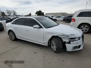 2015 Audi A4 Premium Plus with VIN WAUFFAFL9FN043440, listed as a Copart auction lot 46427395 with 118,151 mi miles and Salvage Title. Bid and sale history available at carsss.com. Image 4.
