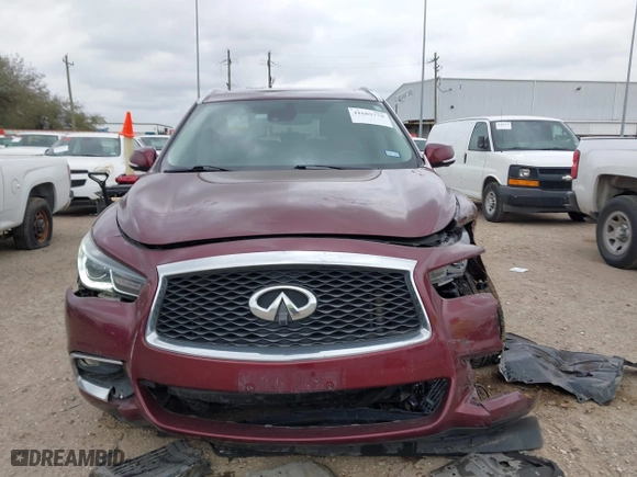 2019 Infiniti QX60 PURE with VIN 5N1DL0MM7KC558351, listed as a IAAI auction lot 41685778 with 100,949 mi miles. Bid and sale history available at carsss.com. Image 12.