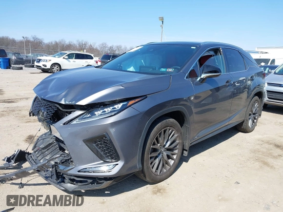 2022 Lexus RX with VIN 2T2YZMDA2NC366635, listed as a IAAI auction lot 41782105 with 30,504 mi miles. Bid and sale history available at carsss.com. Image 2.