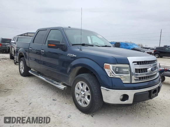 2014 Ford F-150 XL with VIN 1FTFW1CF4EKF73896, listed as a Copart auction lot 46234315 with 225,496 mi miles and Salvage Title. Bid and sale history available at carsss.com. Image 4.
