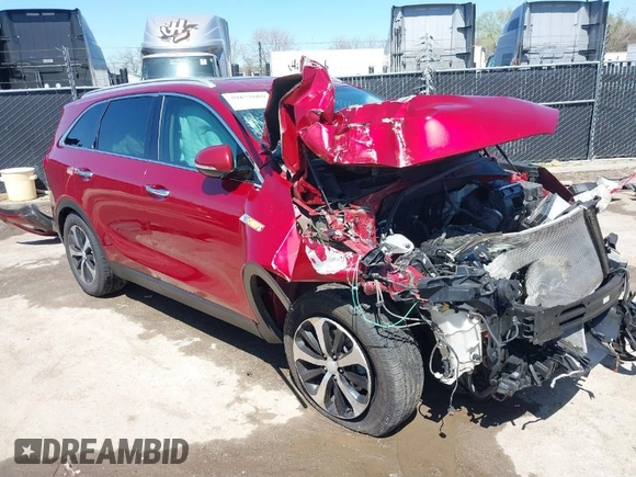 2016 Kia Sorento EX with VIN 5XYPH4A55GG106229, listed as a IAAI auction lot 39157669 with 94,502 mi miles. Bid and sale history available at carsss.com. Image 1.