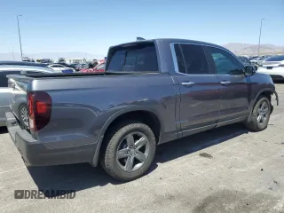 2022 Honda Ridgeline RTL-E with VIN 5FPYK3F73NB039135, listed as a Copart auction lot 60512115 with 27,348 mi miles and Salvage title. Bid and sale history available at DreamBid. Image 3.