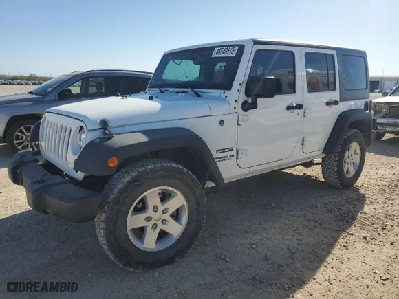 2017 Jeep Wrangler Unlimited Sport with VIN 1C4BJWDG5HL714927, listed as a Copart auction lot 48540615 with 103,627 mi miles and Clean Title. Bid and sale history available at carsss.com. Image 1.