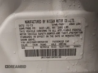 2013 Infiniti G37 x z VIN JN1CV6AR1DM769199, wystawiony jako IAAI lot #41580314 z przebiegiem 115 845 mil mil oraz . Historia ofert i sprzedaży dostępna na DreamBid. Obrazek 9.