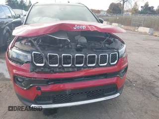 2023 Jeep Compass (RED) Edition with VIN 3C4NJDCN9PT551512, listed as a IAAI auction lot 40638010 with 28,096 mi miles and . Bid and sale history available at carsss.com. Image 6.