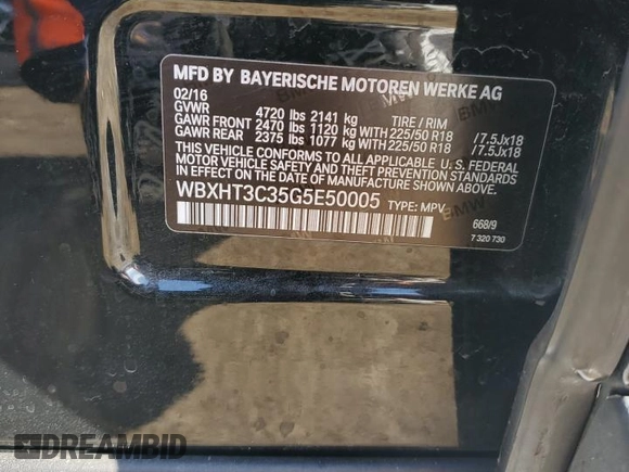 2016 BMW X1 xDrive28i z VIN WBXHT3C35G5E50005, wystawiony jako Copart lot #74476533 z przebiegiem 128 031 mil mil oraz Szkoda całkowita • Salvage title. Historia ofert i sprzedaży dostępna na DreamBid. Obrazek 13.