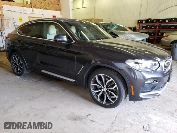 2021 BMW X4 xDrive30i with VIN 5UX2V1C09M9H40435, listed as a Copart auction lot 63585963 with 26,409 mi miles. Bid and sale history available at carsss.com. Image 4.