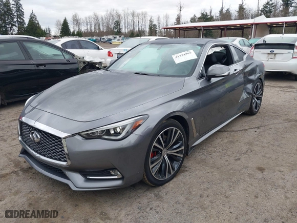 2017 Infiniti Q60 Sport with VIN JN1EV7EL6HM552094, listed as a IAAI auction lot 41724995 with 82,801 mi miles. Bid and sale history available at carsss.com. Image 22.