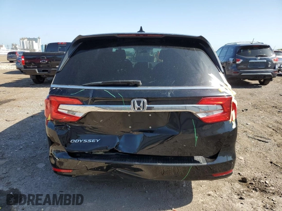 2019 Honda Odyssey EX with VIN 5FNRL6H56KB061780, listed as a Copart auction lot 61628045 with 96,017 mi miles and Salvage title. Bid and sale history available at DreamBid. Image 6.