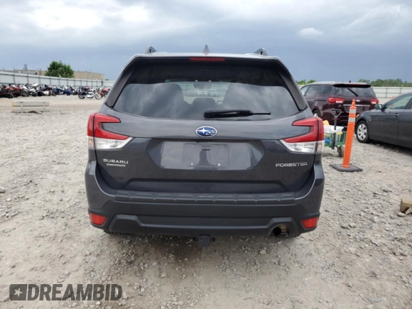 2022 Subaru Forester Premium with VIN JF2SKAEC4NH486706, listed as a Copart auction lot 61843155 with 27,161 mi miles and Salvage title. Bid and sale history available at DreamBid. Image 6.
