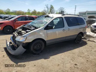 2002 Toyota Sienna LE with VIN 4T3ZF13C72U448915, listed as a Copart auction lot 56170985 with 151,908 mi miles and Salvage title. Bid and sale history available at DreamBid. Image 1.