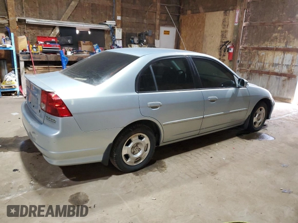 2005 Honda Civic with VIN JHMES96605S001434, listed as a Copart auction lot 42352735 with 189,440 mi miles and Clean Title. Bid and sale history available at DreamBid. Image 3.