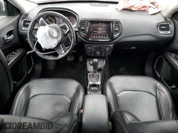 2020 Jeep Compass Limited with VIN 3C4NJDCB4LT163569, listed as a Copart auction lot 54246975 with 91,258 mi miles and Clean title. Bid and sale history available at DreamBid. Image 8.