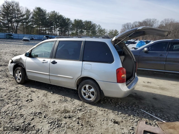2002 Mazda MPV LX with VIN JM3LW28A520307520, listed as a Copart auction lot 44995145 with 139,593 mi miles and Salvage Title. Bid and sale history available at carsss.com. Image 2.
