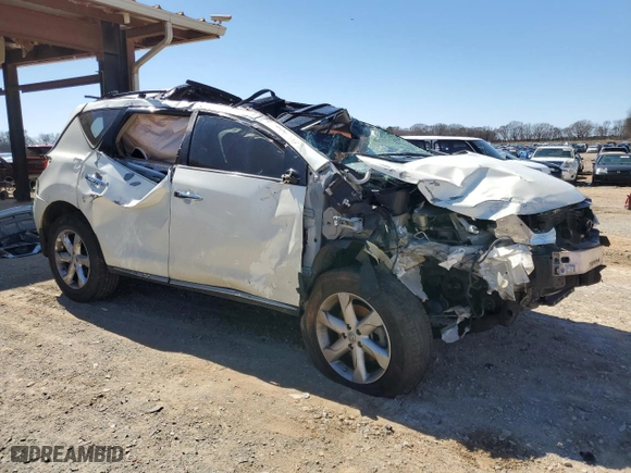 2009 Nissan Murano S with VIN JN8AZ18U59W018905, listed as a Copart auction lot 47293645 with 182,640 mi miles and Salvage Title. Bid and sale history available at carsss.com. Image 4.