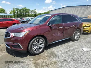 2018 Acura MDX Technology with VIN 5J8YD4H79JL013024, listed as a Copart auction lot 56450505 with 89,375 mi miles and Salvage title. Bid and sale history available at DreamBid. Image 1.