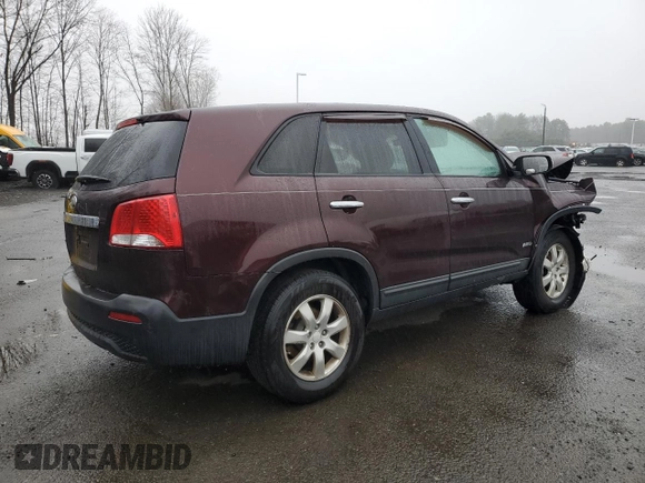 2011 Kia Sorento LX with VIN 5XYKTCA1XBG026448, listed as a Copart auction lot 51687725 with 150,426 mi miles and Salvage Title. Bid and sale history available at carsss.com. Image 3.