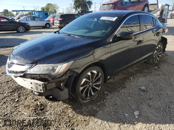 2017 Acura ILX w/Premium/A-SPEC Pkg with VIN 19UDE2F89HA006818, listed as a Copart auction lot 81793894 with 105,999 mi miles and Salvage Title. Bid and sale history available at carsss.com. Image 1.