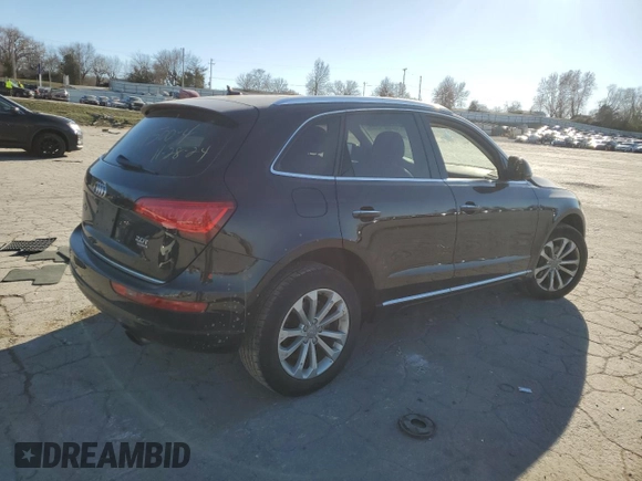 2015 Audi Q5 Premium with VIN WA1CFAFP1FA115838, listed as a Copart auction lot 83632794 with 154,199 mi miles and Salvage Title. Bid and sale history available at carsss.com. Image 3.