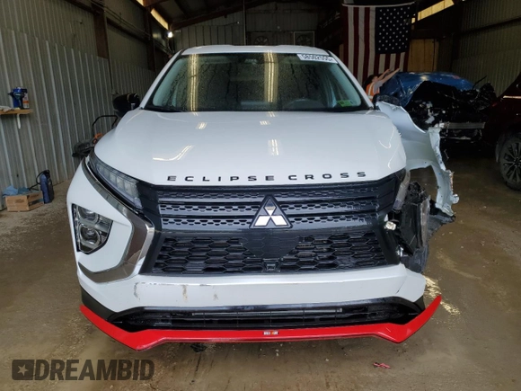 2024 Mitsubishi Eclipse Cross LE with VIN JA4ATVAA7RZ046671, listed as a Copart auction lot 58502555 with 26,438 mi miles and Salvage title. Bid and sale history available at DreamBid. Image 5.