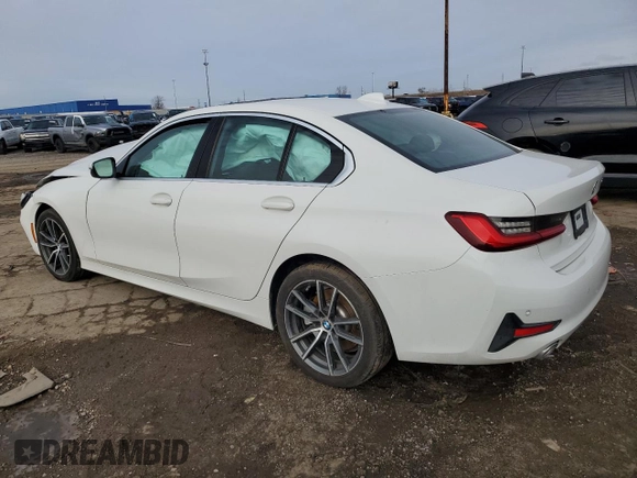 2020 BMW 3 Series 330i with VIN 3MW5R1J04L8B21766, listed as a Copart auction lot 48059005 with Not Provided miles and Salvage Title. Bid and sale history available at carsss.com. Image 2.