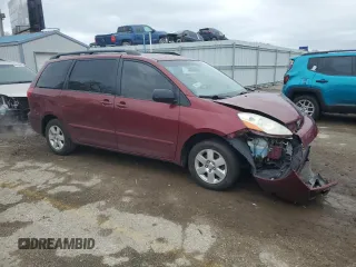 2006 Toyota Sienna CE with VIN 5TDZA23C66S551416, listed as a Copart auction lot 52034795 with 180,177 mi miles and Salvage Title. Bid and sale history available at DreamBid. Image 4.