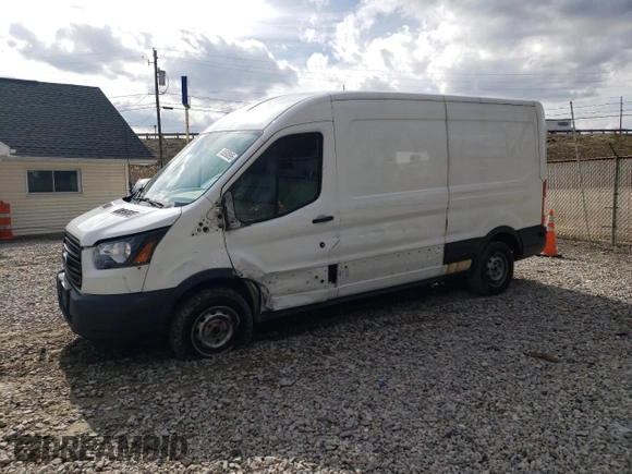 2017 Ford Transit with VIN 1FTYR2CM5HKB46378, listed as a Copart auction lot 50690895 with 185,337 mi miles and Salvage title. Bid and sale history available at DreamBid. Image 1.