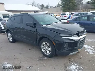 2020 Chevrolet Blazer LT with VIN 3GNKBJRSXLS621909, listed as a IAAI auction lot 41553198 with 96,129 mi miles. Bid and sale history available at carsss.com. Image 1.