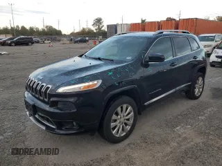 2018 Jeep Cherokee Overland with VIN 1C4PJMJX8JD562138, listed as a Copart auction lot 77249404 with 119,865 mi miles and Salvage Title. Bid and sale history available at carsss.com. Image 1.