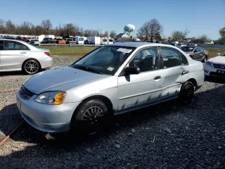 2001 Honda Civic LX with VIN 2HGES165X1H558154, listed as a Copart auction lot 52314305 with 197,640 mi miles and Salvage Title. Bid and sale history available at carsss.com. Image 1.