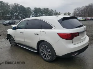 2016 Acura MDX w/Tech with VIN 5FRYD4H44GB054448, listed as a Copart auction lot 46647595 with 97,782 mi miles and Salvage Title. Bid and sale history available at carsss.com. Image 2.
