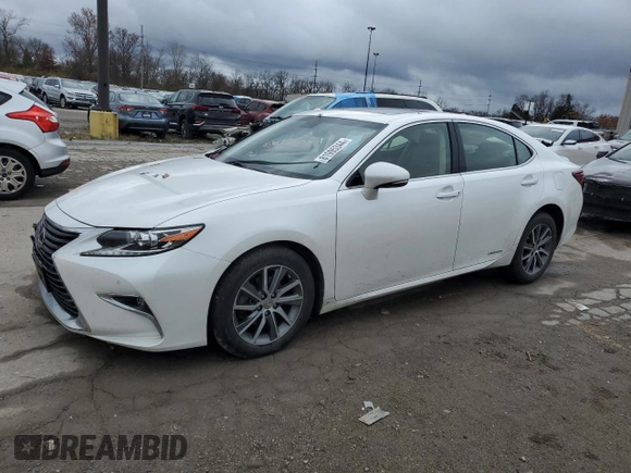 2016 Lexus ES 300h with VIN JTHBW1GG1G2113792, listed as a Copart auction lot 81995344 with 105,391 mi miles and Salvage title. Bid and sale history available at DreamBid. Image 1.