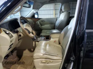 2012 Infiniti QX56 7-passenger with VIN JN8AZ2NF0C9515880, listed as a Copart auction lot 79430204 with 190,635 mi miles and Clean Title. Bid and sale history available at carsss.com. Image 9.