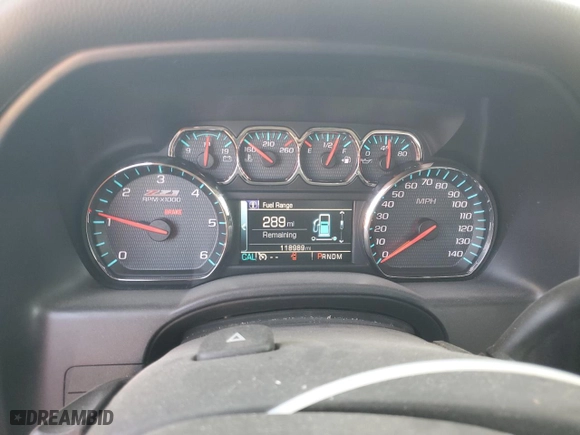 2016 Chevrolet Silverado 1500 LT with VIN 1GCVKRECXGZ373947, listed as a Copart auction lot 49985805 with 118,989 mi miles and Salvage Title. Bid and sale history available at carsss.com. Image 9.