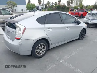 2011 Toyota Prius I with VIN JTDKN3DU7B0323019, listed as a IAAI auction lot 42009507 with 282,412 mi miles. Bid and sale history available at carsss.com. Image 4.