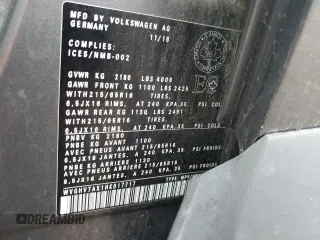 2017 Volkswagen Tiguan with VIN WVGHV7AX1HK017717, listed as a Copart auction lot 64948373 with 77,825 mi miles and Salvage title. Bid and sale history available at DreamBid. Image 14.