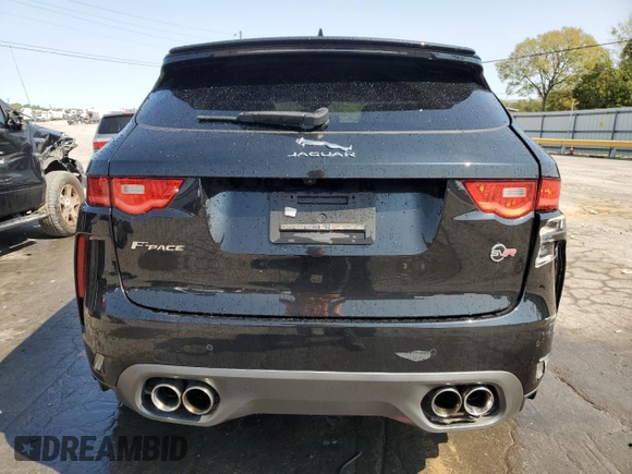 2020 Jaguar F-Pace SVR with VIN SADCZ2EE4LA660094, listed as a Copart auction lot 71012314 with 34,454 mi miles and Salvage Title. Bid and sale history available at DreamBid. Image 6.