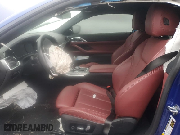 2022 BMW 4 Series 430i xDrive with VIN WBA73AP01NCK05623, listed as a Copart auction lot 87245684 with Not Provided miles and Salvage Title. Bid and sale history available at DreamBid. Image 7.