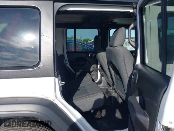 2024 Jeep Wrangler Sport S with VIN 1C4PJXDG5RW244037, listed as a IAAI auction lot 42322052 with 29,580 mi miles and . Bid and sale history available at DreamBid. Image 8.