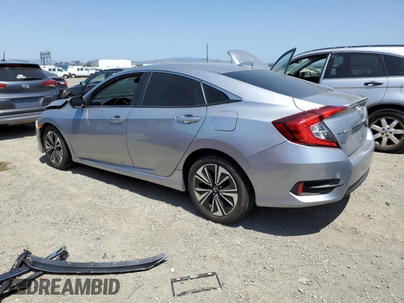 2017 Honda Civic EX-L z VIN 19XFC1F7XHE207946, wystawiony jako Copart lot #58730425 z przebiegiem 58 564 mil mil oraz Szkoda całkowita • Salvage title. Historia ofert i sprzedaży dostępna na DreamBid. Obrazek 2.