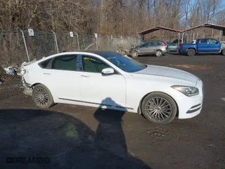 2015 Hyundai Genesis 3.8L with VIN KMHGN4JE7FU023547, listed as a IAAI auction lot 41457666 with 158,255 mi miles. Bid and sale history available at carsss.com. Image 13.