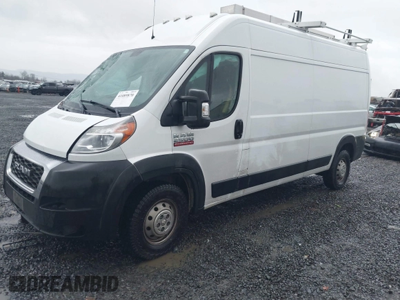 2020 Ram ProMaster Cargo with VIN 3C6TRVDG2LE139671, listed as a IAAI auction lot 41089870 with 64,821 mi miles and . Bid and sale history available at carsss.com. Image 17.